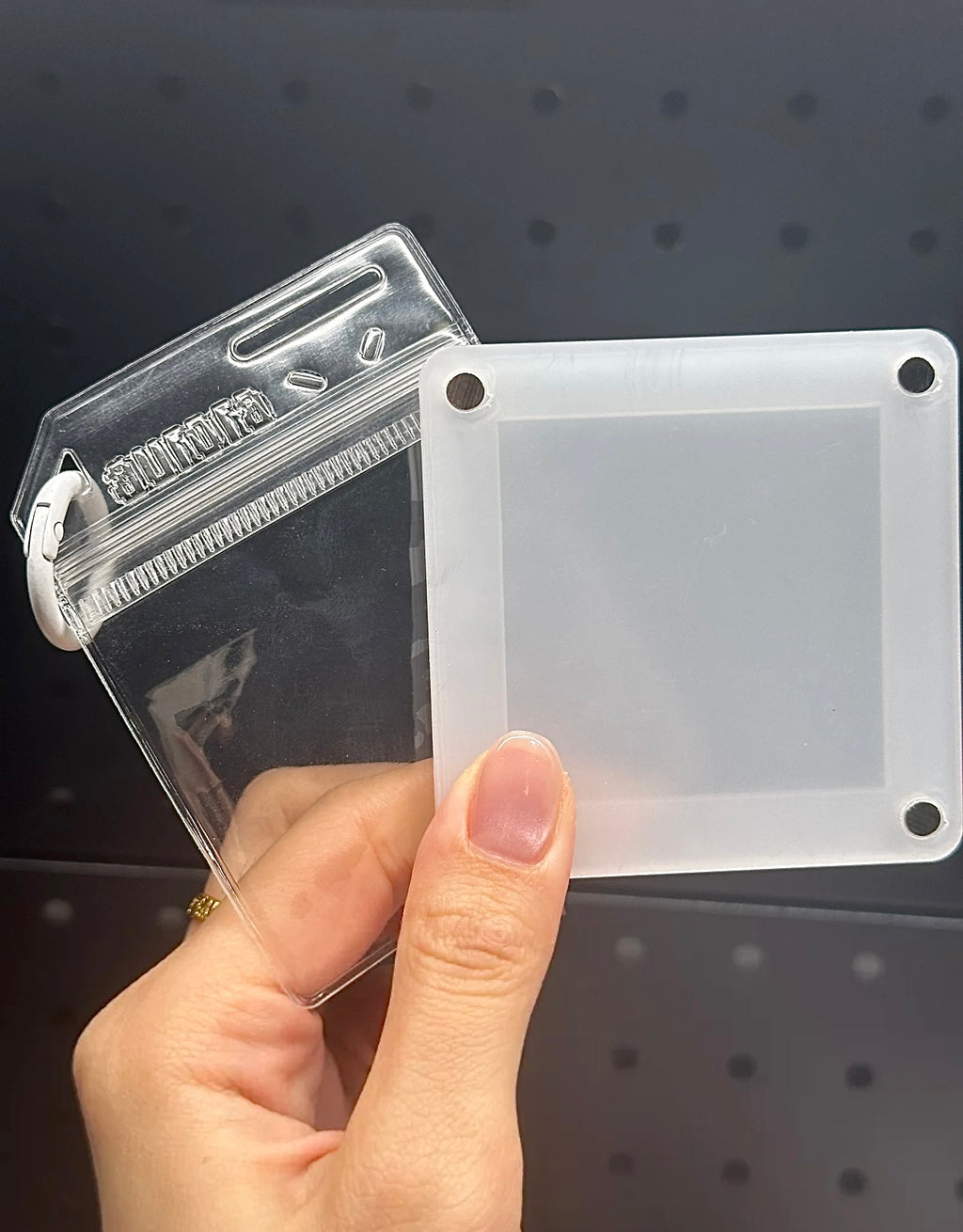 Hand-Painted Pearl Watercolor Fish “Blue Glow” – Pre-Order Mini Art | Optional Magnet/Charm | Comes with Acrylic Frame & Protector