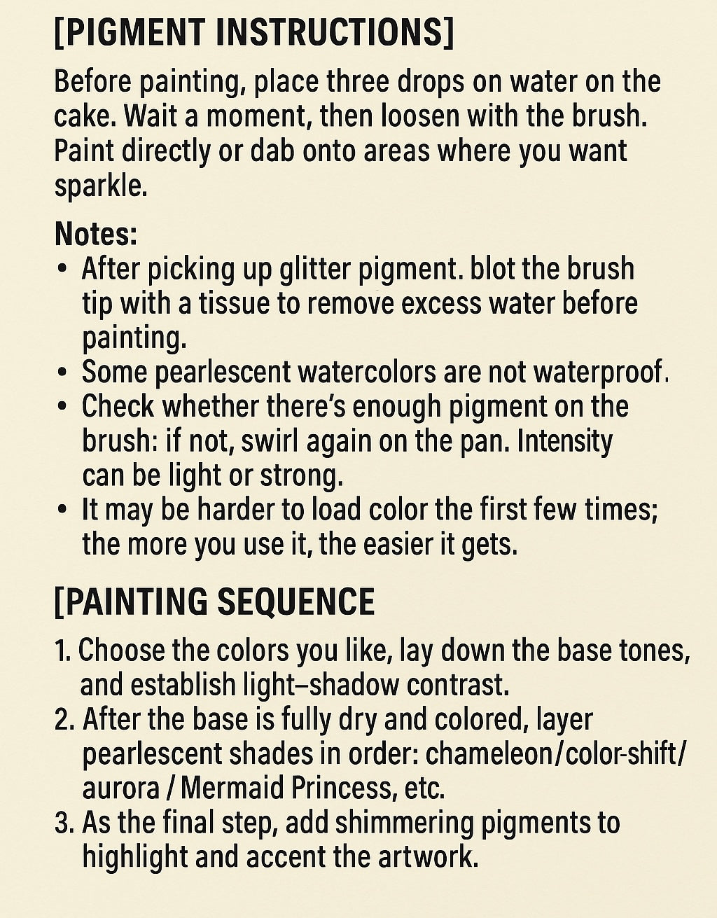 Handmade Chameleon Pearlescent Watercolors — Essential 12-Color Set, Best Used Over Base Layers